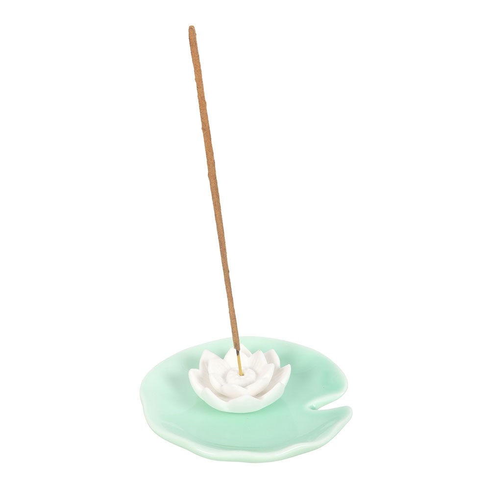 Something Different - Lotus Flower Incense Stick Holder and Trinket dish - White